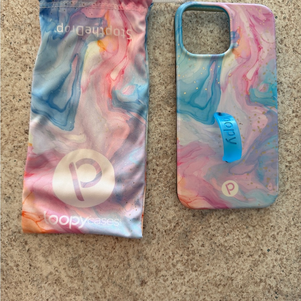 Loopy Case iPhone 12 Pro Max |Marble Swirl| 
Includes Pouch+2 Screen Protectors
